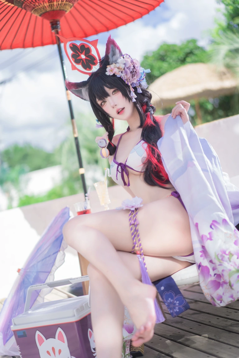 阿包也是兔娘《若藻水着》写真图集 32P｜在线预览与图包下载