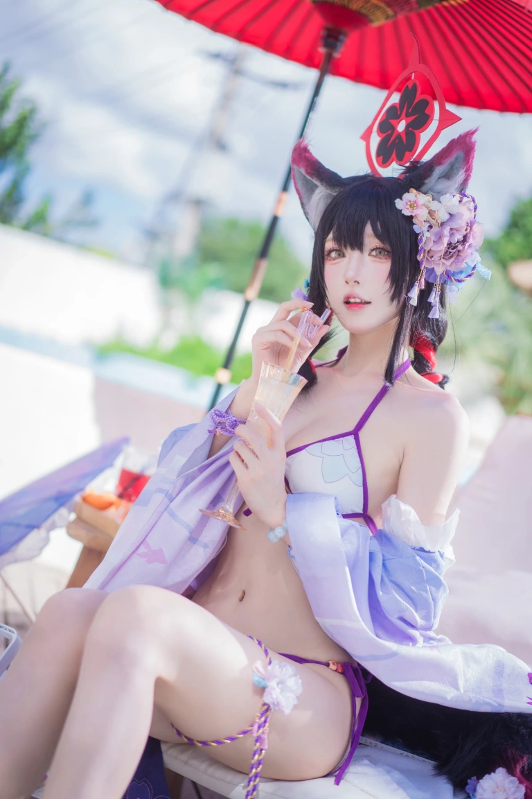 阿包也是兔娘《若藻水着》写真图集 32P｜在线预览与图包下载
