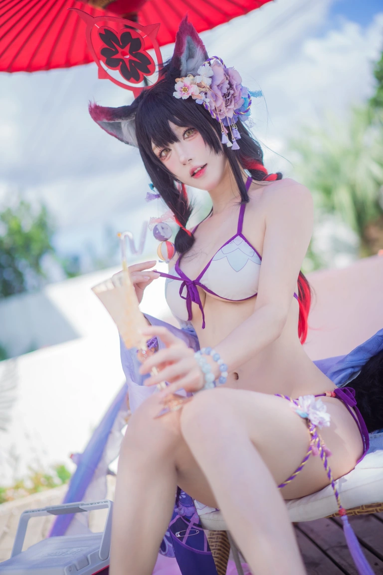 阿包也是兔娘《若藻水着》写真图集 32P｜在线预览与图包下载