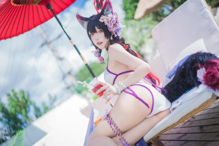 阿包也是兔娘《若藻水着》写真图集 32P｜在线预览与图包下载