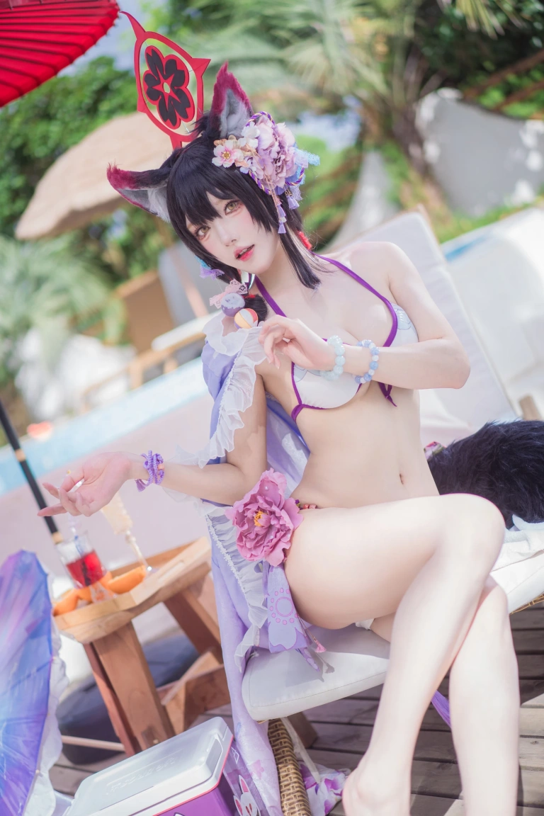 阿包也是兔娘《若藻水着》写真图集 32P｜在线预览与图包下载