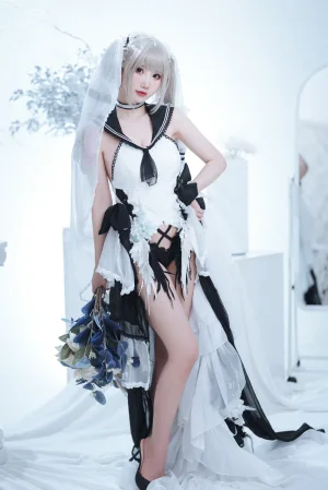 面饼仙儿《可畏婚纱》写真图集 25P｜在线预览与图包下载