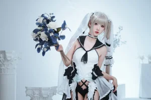 面饼仙儿《可畏婚纱》写真图集 25P｜在线预览与图包下载