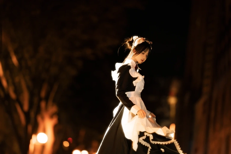 桜桃喵《长裙妹抖（夜）》写真图集 19P｜在线预览与图包下载