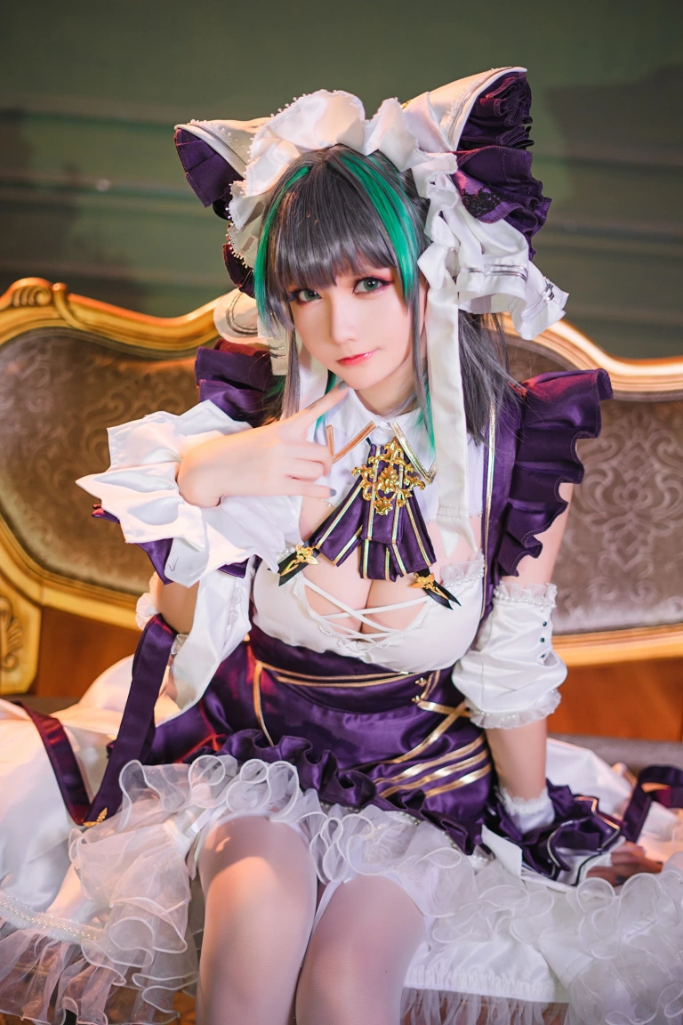 星之迟迟《《R-Maid》 柴郡》写真图集 15P｜在线预览与图包下载