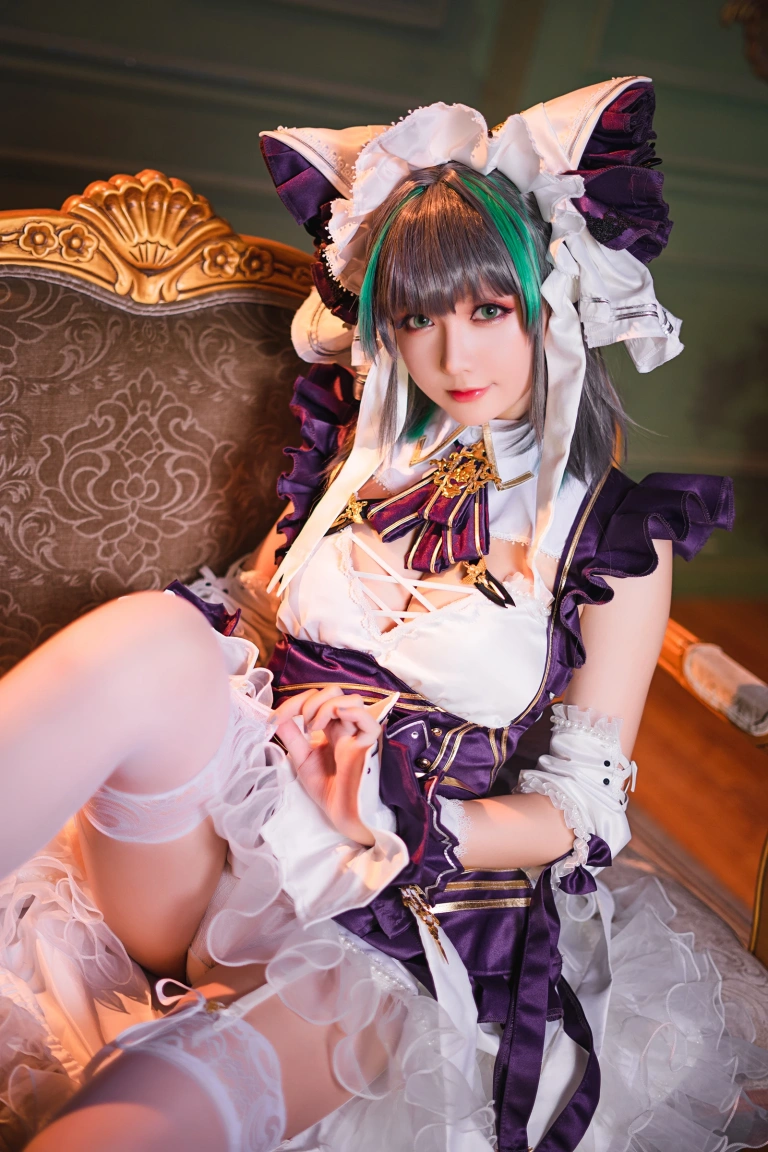 星之迟迟《《R-Maid》 柴郡》写真图集 15P｜在线预览与图包下载