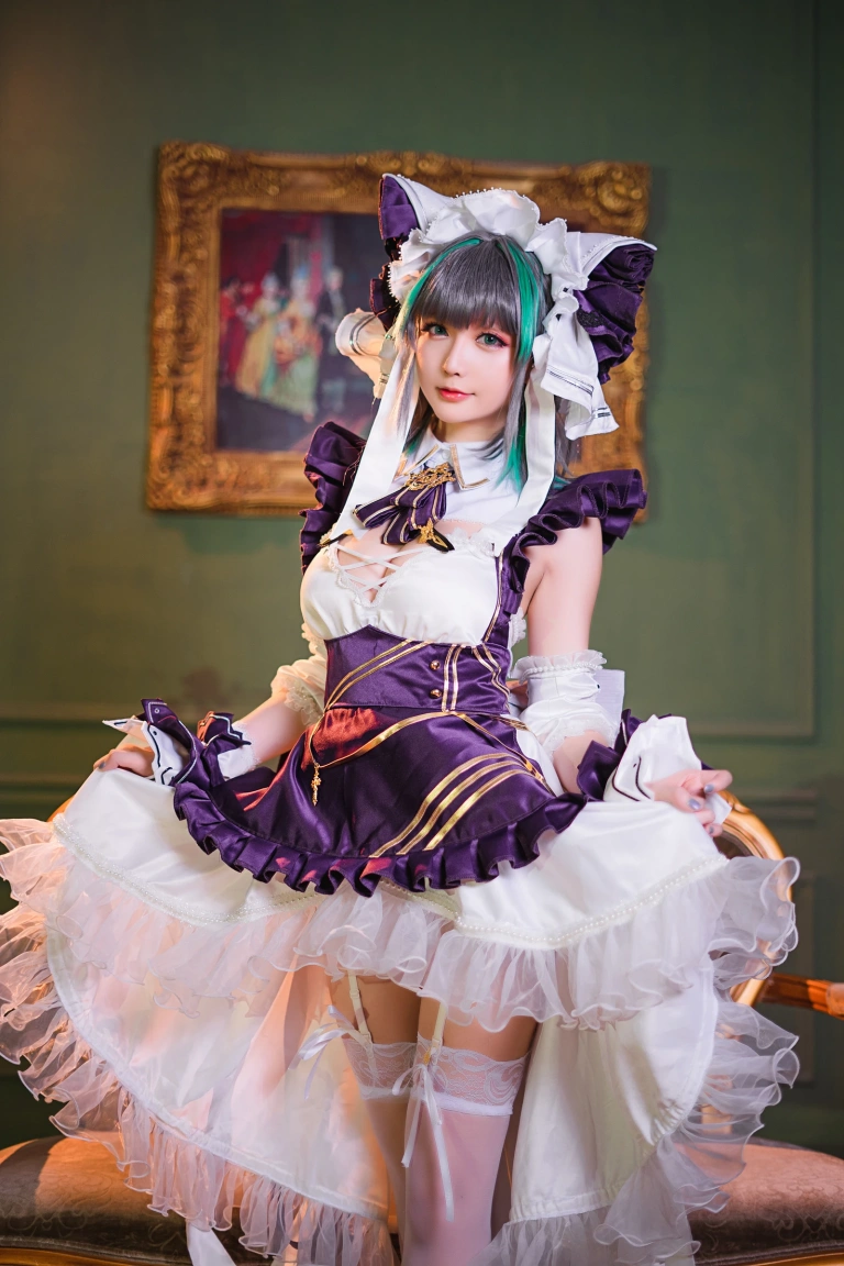 星之迟迟《《R-Maid》 柴郡》写真图集 15P｜在线预览与图包下载