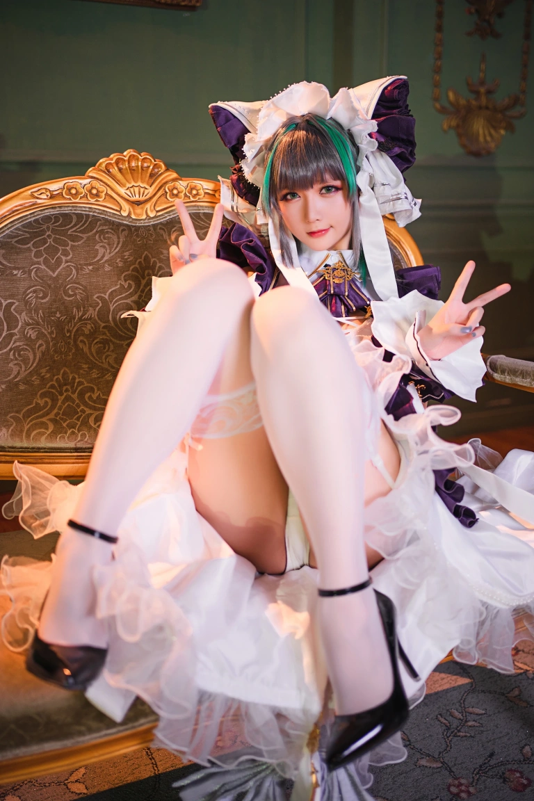 星之迟迟《《R-Maid》 柴郡》写真图集 15P｜在线预览与图包下载