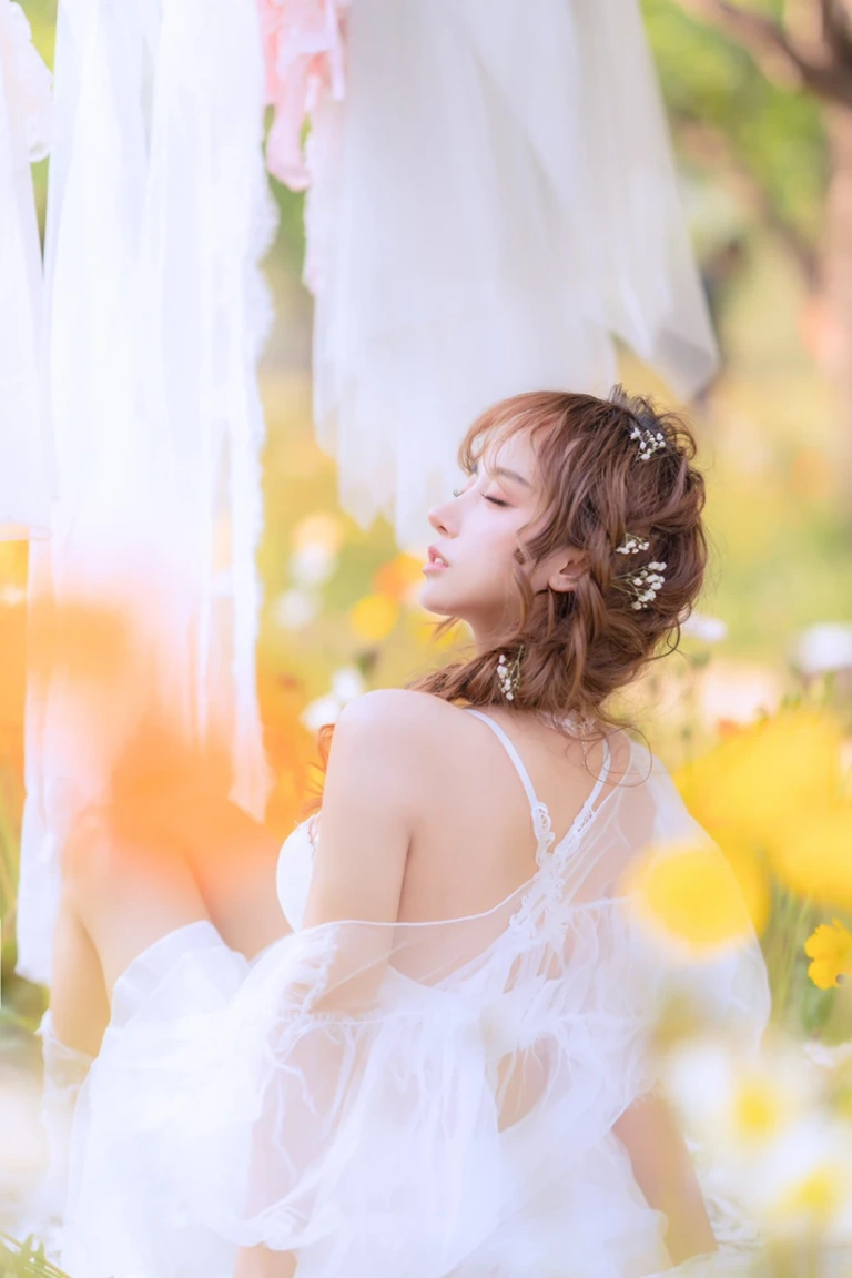 过期米线线喵《夏日限定 晒衣服》写真图集 41P｜在线预览与图包下载