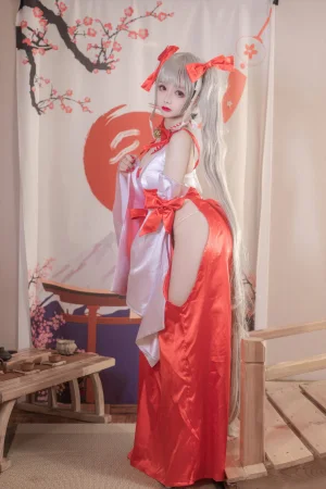 日奈娇(椎名莜)《碧蓝航线 可畏巫女》写真图集 41P｜在线预览与图包下载