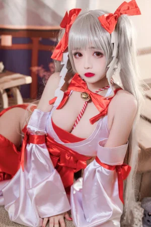 日奈娇(椎名莜)《碧蓝航线 可畏巫女》写真图集 41P｜在线预览与图包下载