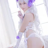 星之迟迟《《花鸟风月》 花与旗袍 白》写真图集 20P｜在线预览与图包下载