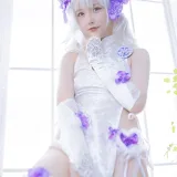 星之迟迟《《花鸟风月》 花与旗袍 白》写真图集 20P｜在线预览与图包下载