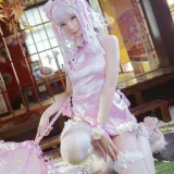 星之迟迟《《花鸟风月》 花与旗袍 粉》写真图集 20P｜在线预览与图包下载
