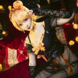 星之迟迟《《花鸟风月》 万圣节 橙》写真图集 20P｜在线预览与图包下载