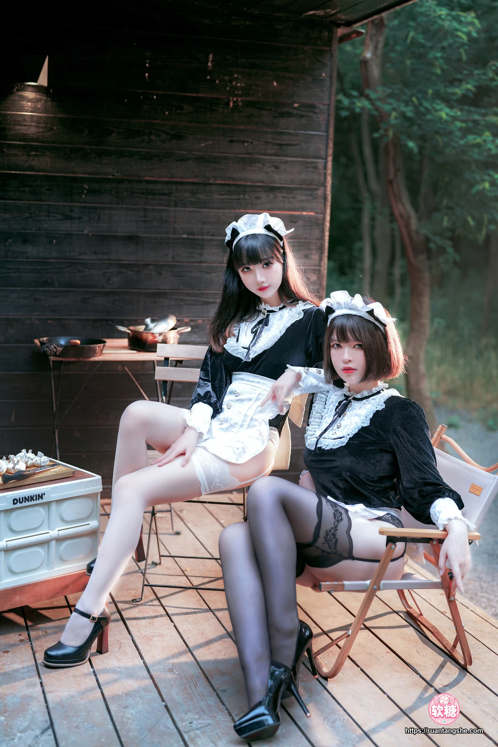 面饼仙儿 面饼仙儿 NO.124 - メイド姉妹(&半半子 BANBANKO)