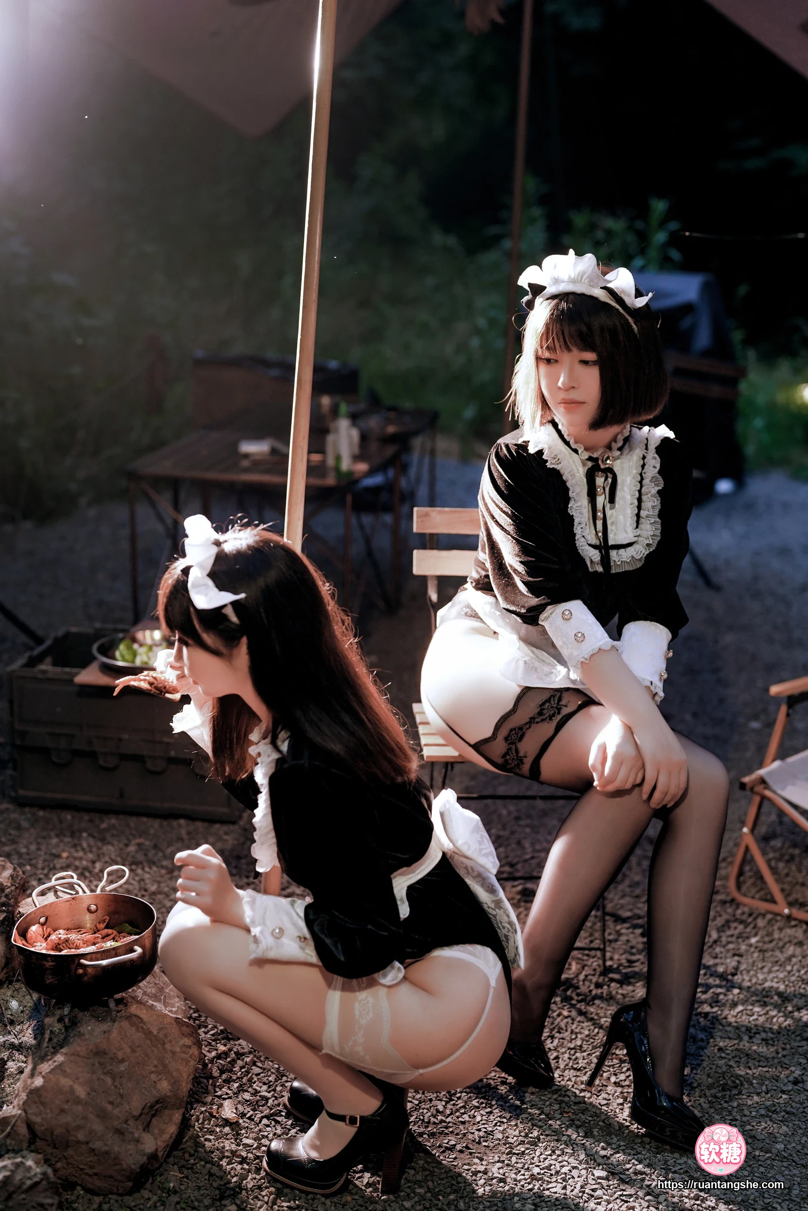 面饼仙儿 面饼仙儿 NO.124 - メイド姉妹(&半半子 BANBANKO)
