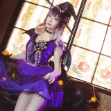 星之迟迟《《花鸟风月》 万圣节 紫》写真图集 20P｜在线预览与图包下载