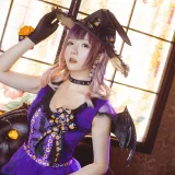 星之迟迟《《花鸟风月》 万圣节 紫》写真图集 20P｜在线预览与图包下载