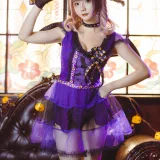 星之迟迟《《花鸟风月》 万圣节 紫》写真图集 20P｜在线预览与图包下载