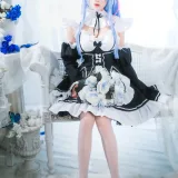 桜桃喵《长发蕾姆01》写真图集 45P｜在线预览与图包下载