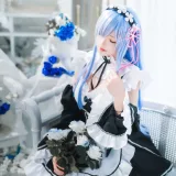 桜桃喵《长发蕾姆01》写真图集 45P｜在线预览与图包下载