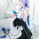 桜桃喵《长发蕾姆01》写真图集 45P｜在线预览与图包下载