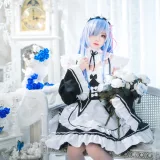 桜桃喵《长发蕾姆02》写真图集 44P｜在线预览与图包下载