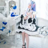 桜桃喵《长发蕾姆02》写真图集 44P｜在线预览与图包下载