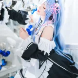 桜桃喵《长发蕾姆02》写真图集 44P｜在线预览与图包下载