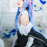 桜桃喵《长发蕾姆02》写真图集 44P｜在线预览与图包下载