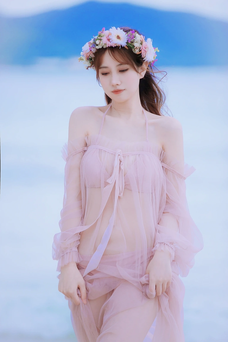 念雪《白桃汽水》写真图集 42P｜在线预览与图包下载