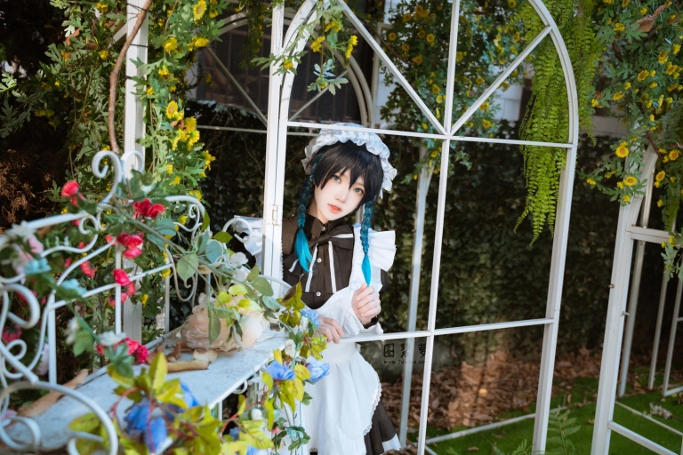 桜桃喵《温迪女仆+花絮视频》写真图集 26P+1V｜在线预览与图包下载