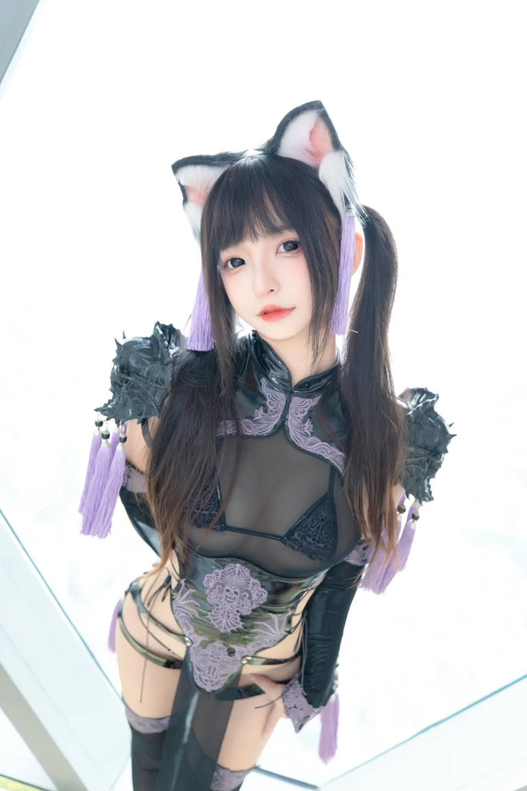神楽坂真冬《第五季 序号1：《旗袍猫女》》写真图集 75P+2V｜在线预览与图包下载