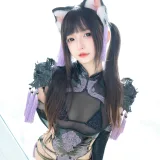 神楽坂真冬《第五季 序号1：《旗袍猫女》》写真图集 75P+2V｜在线预览与图包下载