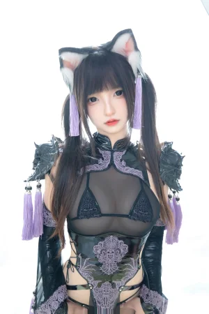神楽坂真冬《第五季 序号1：《旗袍猫女》》写真图集 75P+2V｜在线预览与图包下载