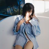 桜桃喵《蓝衬衫》写真图集 44P｜在线预览与图包下载
