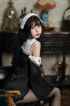 许岚《修女黑丝》写真图集 40P｜在线预览与图包下载