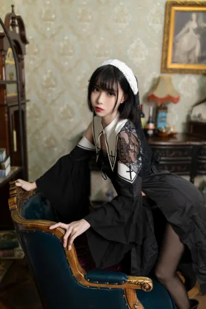 许岚《修女黑丝》写真图集 40P｜在线预览与图包下载