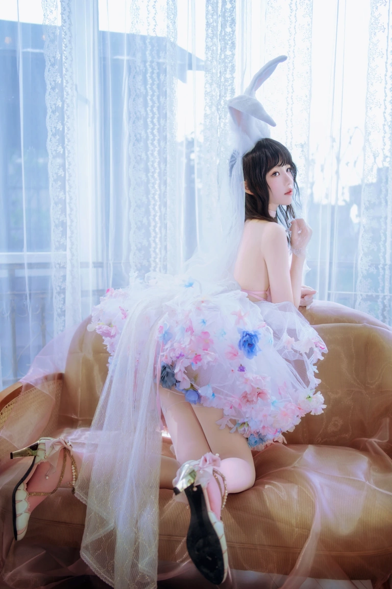 桜桃喵《花嫁兔》写真图集 54P+2V｜在线预览与图包下载