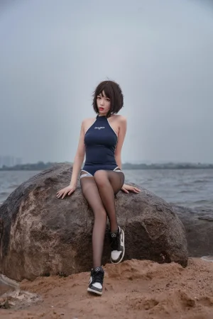 轩萧学姐《NO.17 – 沙滩竞泳》写真图集 45P｜在线预览与图包下载