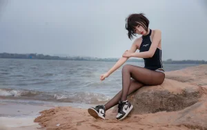 轩萧学姐《NO.17 – 沙滩竞泳》写真图集 45P｜在线预览与图包下载