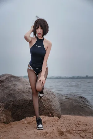 轩萧学姐《NO.17 – 沙滩竞泳》写真图集 45P｜在线预览与图包下载