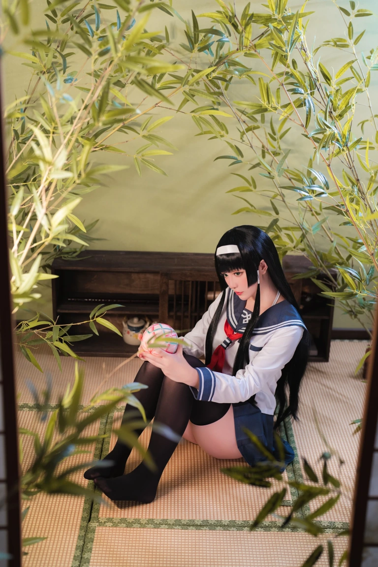 星之迟迟《2022月度计划 9月套图B 莲花JK》写真图集 36P｜在线预览与图包下载