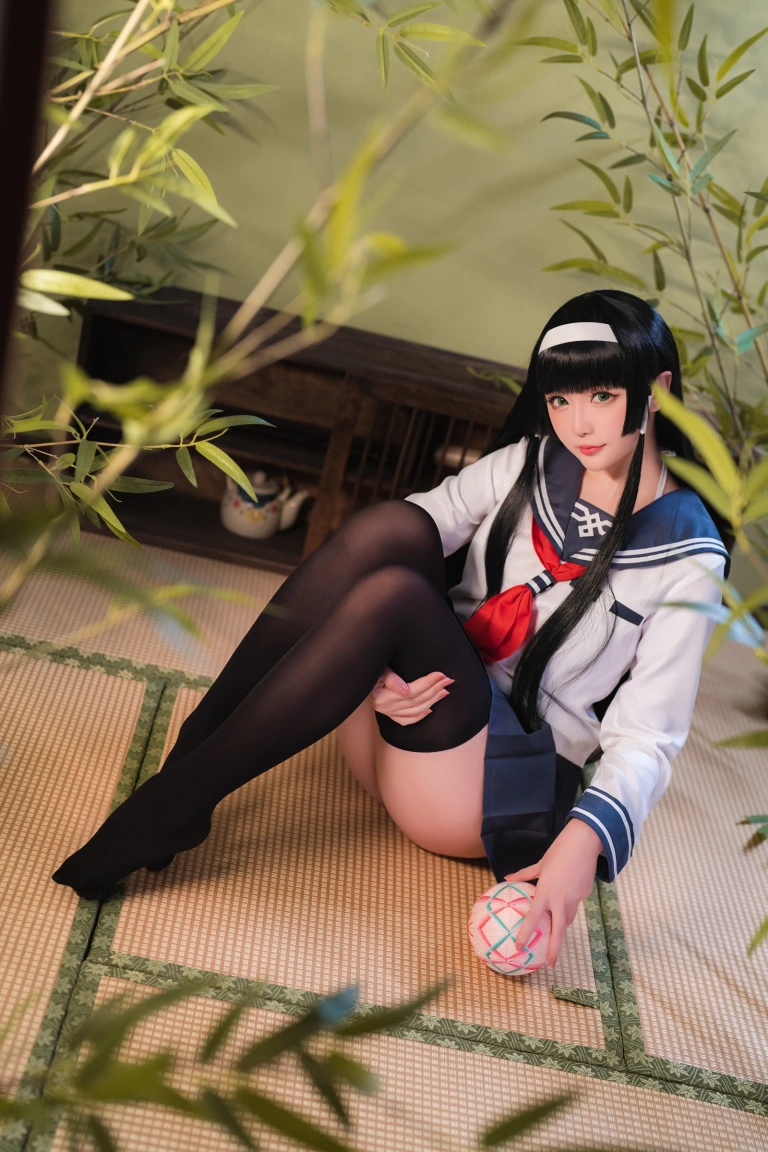 星之迟迟《2022月度计划 9月套图B 莲花JK》写真图集 36P｜在线预览与图包下载