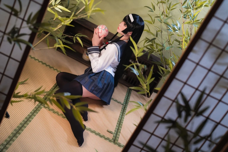 星之迟迟《2022月度计划 9月套图B 莲花JK》写真图集 36P｜在线预览与图包下载