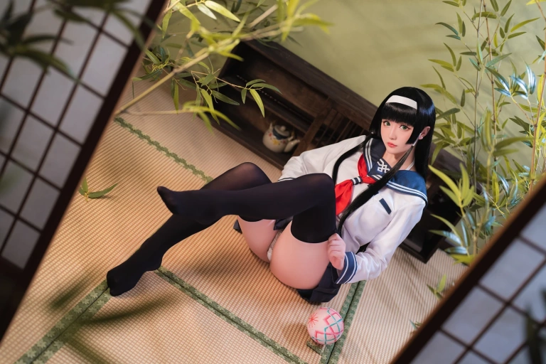 星之迟迟《2022月度计划 9月套图B 莲花JK》写真图集 36P｜在线预览与图包下载