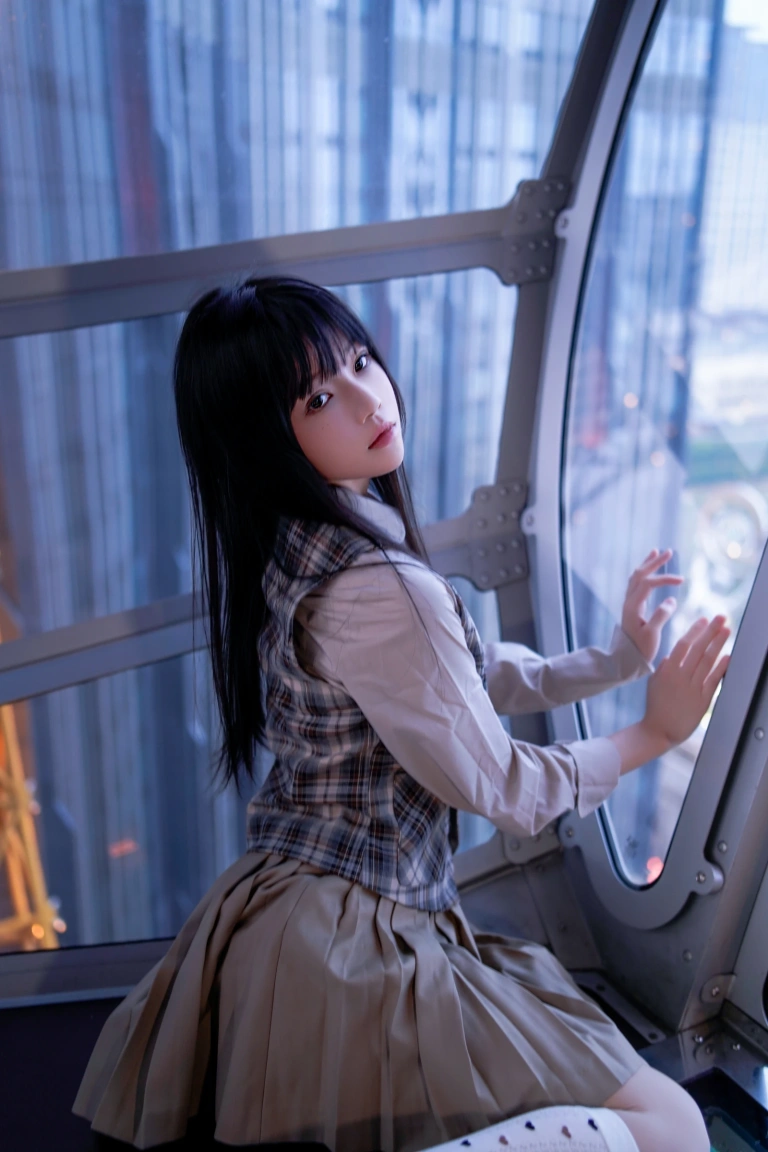 桜桃喵《制服摩天轮》写真图集 27P｜在线预览与图包下载