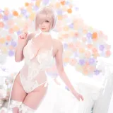 星之迟迟《2023年3月计划C FGO 玛修婚纱》写真图集 78P+1V｜在线预览与图包下载