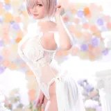 星之迟迟《2023年3月计划C FGO 玛修婚纱》写真图集 78P+1V｜在线预览与图包下载